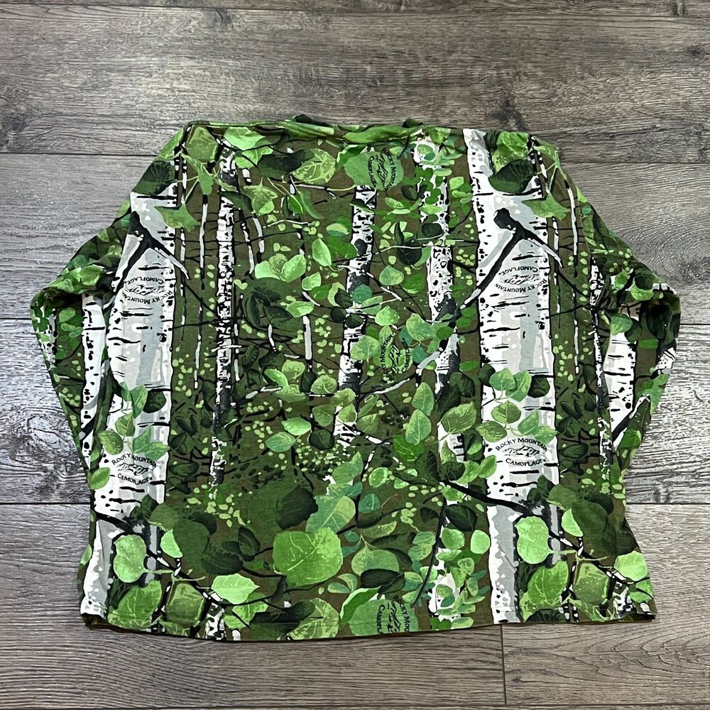 Vintage 90s Liberty Rocky Mountain Camo Long Sleeve T-Shirt Aspen Realtree - XL - Picture 6 of 8